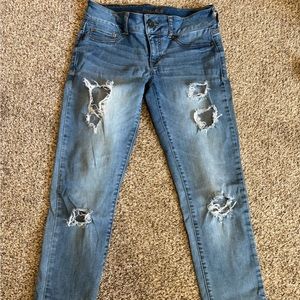 Maurice’s stretch destroyed jeggins small long tall